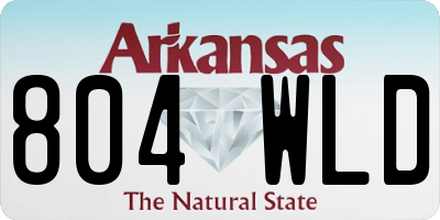 AR license plate 804WLD