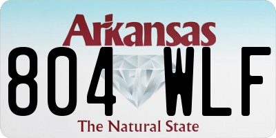 AR license plate 804WLF