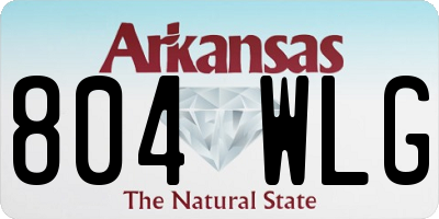 AR license plate 804WLG