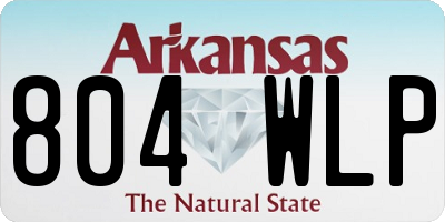 AR license plate 804WLP