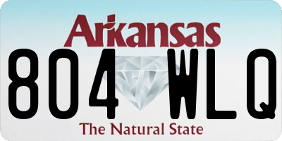 AR license plate 804WLQ