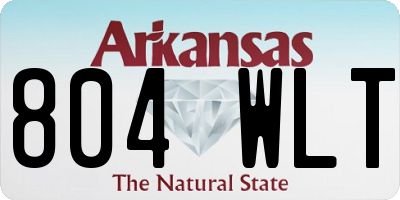 AR license plate 804WLT