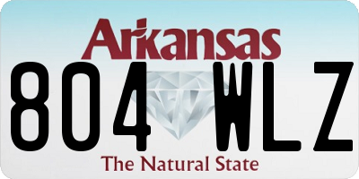 AR license plate 804WLZ