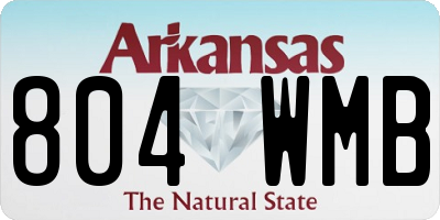 AR license plate 804WMB
