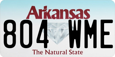 AR license plate 804WME