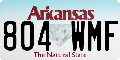 AR license plate 804WMF