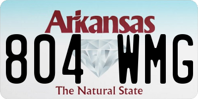 AR license plate 804WMG