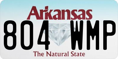 AR license plate 804WMP