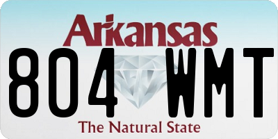 AR license plate 804WMT