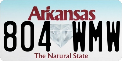 AR license plate 804WMW