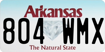 AR license plate 804WMX