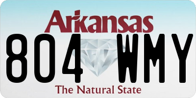AR license plate 804WMY