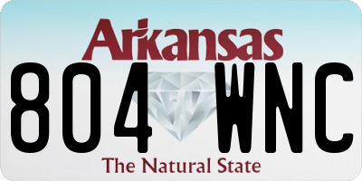 AR license plate 804WNC