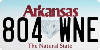 AR license plate 804WNE