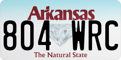 AR license plate 804WRC