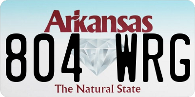 AR license plate 804WRG