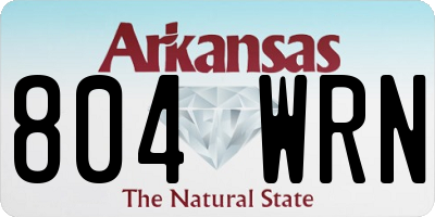 AR license plate 804WRN
