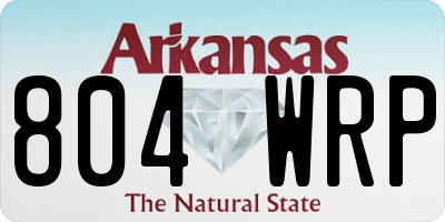 AR license plate 804WRP
