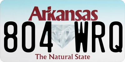 AR license plate 804WRQ