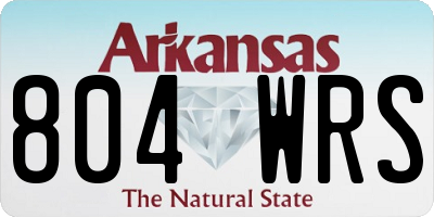 AR license plate 804WRS