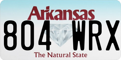 AR license plate 804WRX