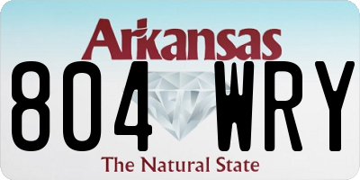 AR license plate 804WRY