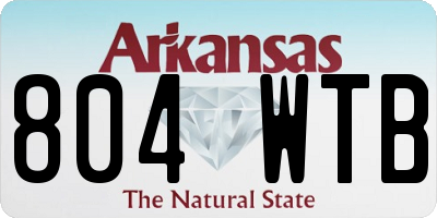 AR license plate 804WTB