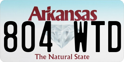 AR license plate 804WTD