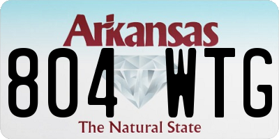 AR license plate 804WTG