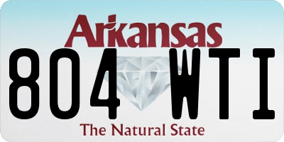 AR license plate 804WTI