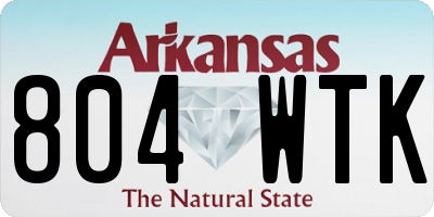 AR license plate 804WTK
