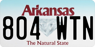 AR license plate 804WTN