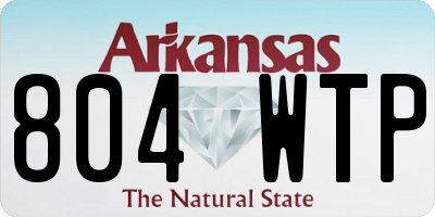 AR license plate 804WTP