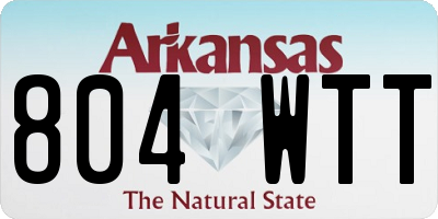 AR license plate 804WTT