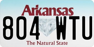 AR license plate 804WTU