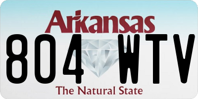 AR license plate 804WTV