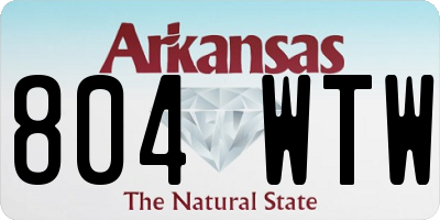 AR license plate 804WTW