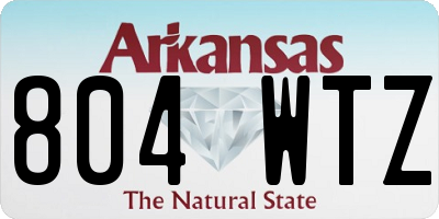AR license plate 804WTZ