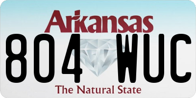 AR license plate 804WUC