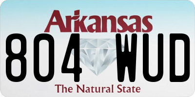 AR license plate 804WUD