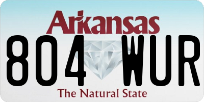 AR license plate 804WUR