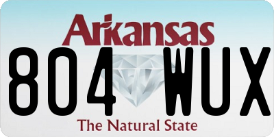 AR license plate 804WUX