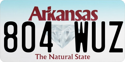 AR license plate 804WUZ