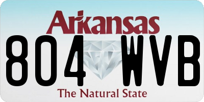 AR license plate 804WVB