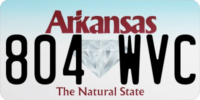 AR license plate 804WVC