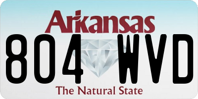 AR license plate 804WVD