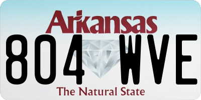 AR license plate 804WVE