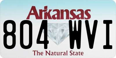 AR license plate 804WVI