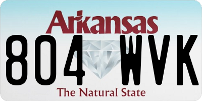 AR license plate 804WVK