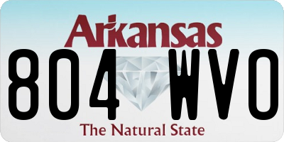 AR license plate 804WVO